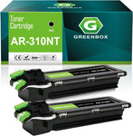 GREENBOX Compatible AR-310NT High Yield Toner Cartridge Replacement for Sharp AR-310NT for AR 215 235 275 5625 5631 M208 M236 M237 M256 M257 M276 M277 M316 M317 M318 Printer(25,000 Pages, 2 Black)