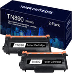 EWJUEZS 2-Pack TN890 Ultra High Yield Compatible TN890 TN-890 Toner Cartridge Replacement for HL-L6400DW HL-L6400DWT HL-L6250DW MFC-L6900DW MFC-L6750DW Printer Toner (Black).