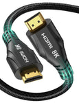 Cratree Long HDMI 2.1 Cables 30FT - 8K 60hz,Ultra High Speed HDMI Cable 4K 120hz Braided,48Gbps,HDCP 2.2&2.3,eARC - Compatible for Monitor,Roku HDTV Apple-Sony LG Samsung