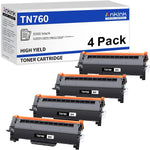 ANKINK TN760 TN730 High Yield Toner Cartridge Replacement for Brother TN-760 730 for HL-L2350DW L2395DW L2390DW HL-L2370DW MFC-L2750DW MFC-L2710DW MFC-L2730DW DCP-L2550DW Laser Printer (4 Pack,Black)