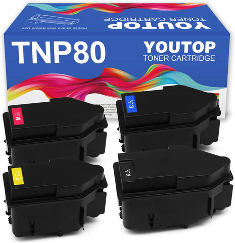 YOUTOP Remanufactrued TNP-80 TNP80 Toner Cartridge Replacement for Konica Minolta bizhub C3320i ?AAJW132 AAJW432 AAJW332 AAJW232?