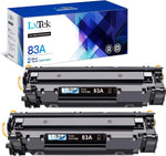 LxTekPurify Compatible Toner Cartridge Replacement for HP 83A CF283A to use with Laserjet Pro MFP M201dw M225dw M127fw M125nw M225dn M125a M201dw M127fn M201n 225dw (2 Black)