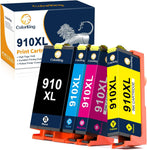 Colorking 910XL 910 Compatible for HP 910XL Ink Cartridges Combo Pack for HP Ink 910 910XL High Page Yield for OfficeJet Pro 8025 8025e 8028 8028e 8035 8035e 8020 8015 8010 Black and Color 4 Pack