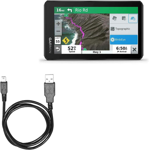 BoxWave Cable Compatible with Garmin zumo XT (Cable by BoxWave) - DirectSync Cable, Durable Charge and Sync Cable for Garmin zumo XT