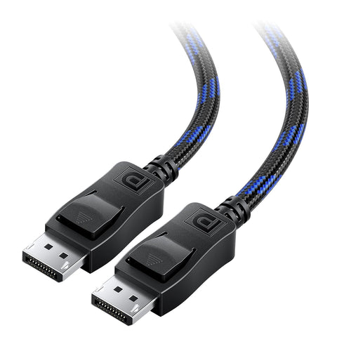 [VESA Certified] Cable Matters 9.8 ft Braided DisplayPort Cable 1.4, Support 8K 60Hz, 4K 144Hz (DisplayPort 1.4 Cable) with FreeSync, G-SYNC and HDR for Gaming Monitor, PC, RTX 3080/3090, RX 6800/6900