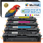 MxVol 215A Toner Cartridges 4 Pack (with Chip) Compatible Replacement for HP 215A W2310A W2311A W2312A W2313A use for HP Laserjet Pro MFP M182nw M183fw M155 M182 M183 Series Printer (4-Pack)