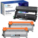 LxTek Compatible Toner Cartridge & Drum Unit Replacements for Brother TN450 TN-450 DR420 DR-420 to use with FAX-2940 FAX-2840 MFC-7240 HL-2270DW Printer (2 Toner Cartridges, 1 Drum Unit, 3 Pack)