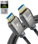 KIMTABO 6.6ft and 10ft Ultra High Speed HDMI Cable, 8K 60hz 4K 120hz 144hz HDMI 2.1 Certified Cord