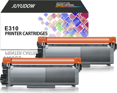 Juyudow Compatible Toner Cartridge Replacement for Dell E310dw E310 E514 E515 for Monochrome E310DW E515DW E514DW E515DN Part#: P7RMX PVTHG 593-BBKD (2 Packs Black, 2600 Pages High Yield)