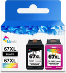 3X Capacity 67XL Ink Cartridge Black Color Combo Replacement for HP Ink 67 XL HP67 HP67XL 2700 2700e 2752 2752e 2742e 2755e 4100 4100e 4152e 4155e Envy 6000 6055e 6055 6400 6458 6458e 6455e Printer