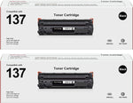 CRG137 137 Black Toner Cartridge, Replacement for Canon Cartridge 137 CRG 137 to use with ImageClass MF232w MF242dw D570 MF236n MF230 MF240 MF247dw MF227dw MF244dw (Black, 2-Pack)