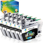 LC3013 LC3011 5-Black Compatible Ink Cartridges for Brother LC3013XL LC3013 XL LC3011XL LC3011 XL for Brother MFC-J491DW MFC-J497DW MFC-J690DW MFC-J895DW MFC-J491 MFC-J497 MFC-J690 MFC-J895