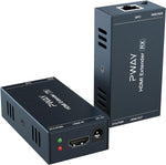 PWAY HDMI Extender Kit 165ft Over Cat5e/6 Ethernet 1080p@60hz Video Long Distance Signal Adapter HDMI Balun