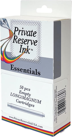 Private Reserve Ink® Essentials - Empty LONG/MAGNUM Cartridges (50 pcs)