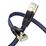 FXAVA Cat 7 Ethernet Cable 100ft,High Speed Network Cable LAN Cable Wires. Internet Network Computer Patch Cord.for PS5 Gaming PS4, Xbox One, PS3, PC Laptop Modem Router, Computer (Blue)