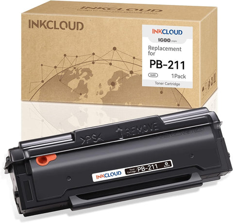 INKCLOUD PB-211 PB-211 EV Black Toner Cartridge Compatible with Pantum P2200, P2500W, P2502W, M6500NW, M6550NW, M6552NW, M6600NW, M6602NW Series Printers, Yeilds up to 1600 Pages,1Pack