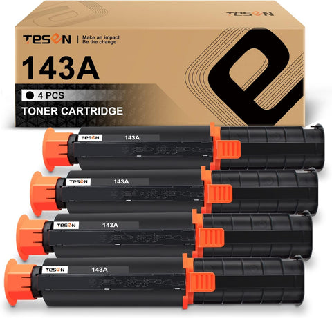 TESEN 143A W1143A Compatible Toner Cartridge Replacement for 143A W1143A for Neverstop Laser 1001nw MFP 1201n 1202nw 1202w Printer 4 Packs Black