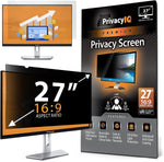 Privacy IQ 27" Inch 16:9 Monitor Privacy Screen-Filter for 60 Degree Privacy, Advanced Anti-Glare, UV Light Reduction & Blue Light Filter (1 Pack)