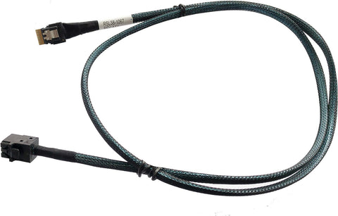 DiLiVing SlimSAS 4.0 (SFF-8654) 4i 38pin Host to HD Mini SAS(SFF-8643) 36pin Target Cable 1M