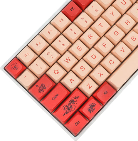 YMDK Chinese Style Keycaps 157 Key Dye Sub PBT ZDA Similar to XDA Keycap Dye Sub for MX Keyboard 104 87 GK61 96 84 GK64 68 Key caps (157 Chinese Style)