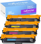 TN-221 TN-225 Combo Pack Compatible Toner Cartridge Replacement for Brother TN221 TN225 for HL-3140CW HL-3170CDW HL-3180 MFC-9130CW MFC-9330CDW Printer(Black, Cyan, Magenta, Yellow)