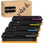 v4ink 4PK Compatible 054H Toner Cartridge Replacement for Canon 054 054H CRG-054H Toner Cartridge for Canon ImageClass LBP622Cdw MF644Cdw MF642Cdw MF641Cdw Printer – High Yield 4-Color Set