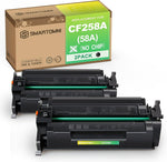 S SMARTOMNI 58A CF258A Compatible No-Chip Toner Cartridge Replacement for HP CF258A 58A use for HP MFP M428dw M428fdn M428fdw M430 Pro M304 M404n M404dn M404dw M406 (2 Black)