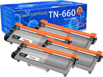 Ledes TN660 TN630 Replacement for Brother TN660 TN-660 TN630 TN-630 HL-L2300D DCP-L2540DW MFC-L2700DW MFC-L2740DW HL-L2380DW HL-L2320D HL-L2340DW HL-L2360DW (Black, 4 Packs)