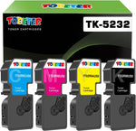 ToBeter Compatible Toner Cartridge Replacement for Kyocera TK-5232 TK5232 5232K 5232C 5232M 5232Y 1T02R90US0 1T02R9CUS0 1T02R9BUS0 1T02R9AUS0 Use for ECOSYS P5021cdn P5021cdw M5521cdn M5521cdw(4-Pack)