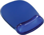 MyOfficeInnovations 811891 Gel Mouse Pad/Wrist Rest Combo, Blue Crystal