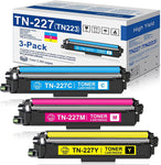 3-Pack(C/M/Y) TN-227 TN227 Toner Cartridge Set: Compatible High Yield TN227C TN227M TN227Y Toner Replacement for HL-L3270CDW L3210CW L3230CDW L3230CDN L3290CDW MFC-L3710CW L3750CDW L3770CDW Printer