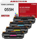 055H 055 MF743Cdw Toner Cartridge High Capacity 4 Pack Compatible Replacement for Canon Cartridge 055 Color ImageCLASS MF743Cdw MF741Cdw MF746Cdw LBP664Cdw Printer Black/Cyan/Magenta/Yellow