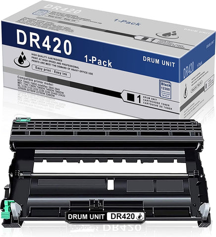 VIT 1 Pack Black High Yield Drum Unit DR420 DR420 Compatible Replacement for Brother DCP 7060D 7065D Intellifax 2840 2940 MFC 7240 7360N 7365DN 7460DN 7860DW HL 2130 2132 2220 2230 2240 2240D Printer