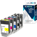 LCL Compatible Ink Cartridge Pigment Replacement for Canon PFI120 PFI-120 PFI-120MBK PFI-120BK PFI-120C PFI-120M PFI-120Y 130ML IPF TM-200 IPF TM-205 IPF TM-300 IPF TM-305 (5-Pack KCMYMBK)