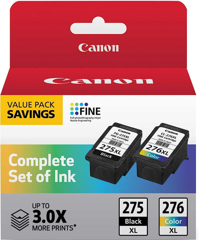 Canon PG-275 XL/CL-276 XL Value Pack, Compatible to PIXMA TS3520, TS3522 and TR4720 Printers