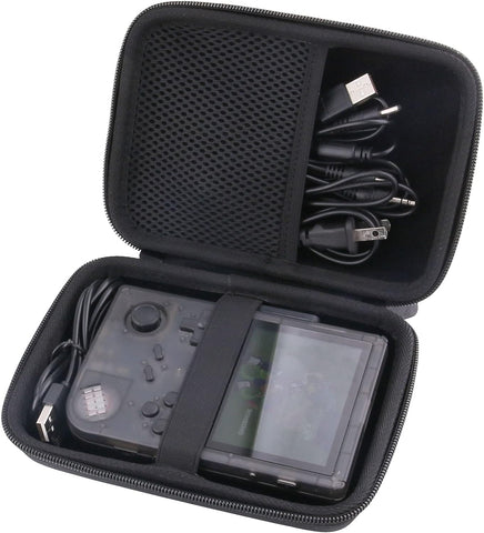 JINMEI Hard EVA Carrying Case for RG351V Handheld Game Player Storage Case (Black)