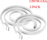 SilverStone Technology CP07W SATA 3 Sleeved White Cable with EMI Guard for 6Gb/s 2-Pack