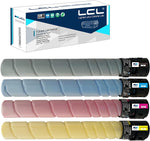 LCL Compatible Toner Cartridge Replacement for Konica Minolta TN512 TN-512K TN512K TN512C TN512M TN512Y A33K132 A33K432 A33K332 A33K232 High Yield Bizhub C454 C554 (4-Pack KCMY)