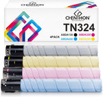 CHENPHON TN324 Toner Cartridge Compatible for Konica Minolta TN324 TN-324 for Bizhub C258 C308 C368 Printer Replacement for Konica TN324 TN-324K TN-324C TN-324M TN-324Y High Yield 28000 Pages - 4KCMY