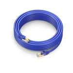 Cat 7 Ethernet Cable 100 ft - High-Speed Internet & Network LAN Patch Cable, RJ45 Connectors - [100ft / Blue] - Perfect for Gaming, Streaming, and More!