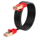 XXONE Outdoor Cat 6 Ethernet Cable 30ft, 26AWG Heavy-Duty Cat6 Networking Cord Patch Cable RJ45 LAN Wire Cable FTP Waterproof Direct Burial