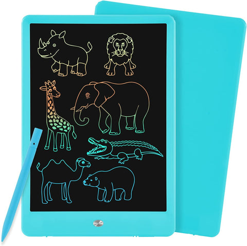 LCD Writing Tablet Doodle Board, PINKCAT 10 Inch Colorful Drawing Tablet Writing Pad, Electroni Graphics Drawing Pad for Kids, Gift for 3 4 5 6 7 Years Old Girls Boys - (Blue)