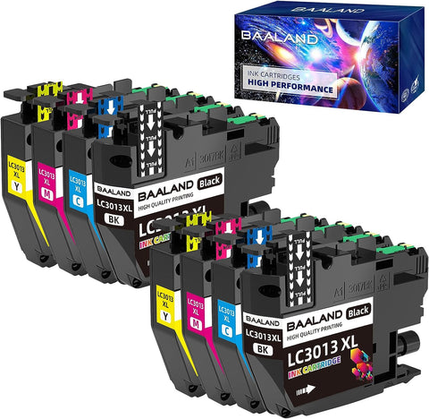 LC3013 Ink Cartridges Compatible for Brother LC3013 LC-3013 LC3013BK LC3011 Ink High Yield Work with MFC-J491DW MFC-J895DW MFC-J690DW MFC-J497DW Printer (2BK/2C/2M/2Y)