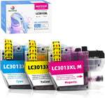 LC3013 Ink Cartridge Replacement for Brother LC3013XL LC 3013XL3 Color Pack LC3013C,LC3013M,LC3013Y Ink Cartridges for use with Brother MFC-J491DW, MFC-J497DW, MFC-J690DW, MFC-J895DW Printer