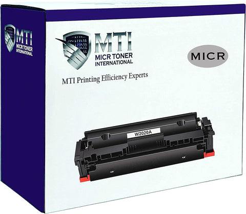 MTI 414A MICR Toner Replacement for HP 414A 414X W2020A Color Pro MFP M479fdw M479fdn M454dw M454dn M479 M454 Check Printer Cartridge with Bypass Chip (Black)