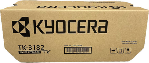 Kyocera Genuine TK-3182 Black Toner Cartridge for ECOSYS P3055dn / P3155dn / M3655idn Model Laser Printers (1T02T70USV)