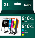 HALLOLUX 910XL Ink Cartridges for HP Printers for HP 910 XL 910XL Ink Cartridge Combo Pack Compatible with Officejet Pro 8025e 8028e 8035e 8028 Printer (4 Pack HP 910 XL Ink Cartridges Combo Pack)