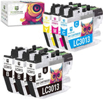 Compatible LC3013 Ink Cartridges Replacement for Brother LC3013 LC3011 High Yield Work for Brother MFC-J491DW MFC-J497DW MFC-J690DW MFC-J895DW Printer(3 Black,1 Cyan,1 Magenta,1 Yellow) 6-Pack