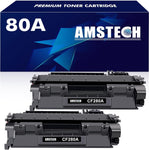 80A CF280A 2 Pack Toner Cartridge Compatible Replacement for HP 80A CF280A 80X CF280X Toner Cartridge for HP Laserjet Pro 400 M401A M401D M401N M401DNE MFP M425DN Printer Black