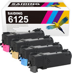 SAIDING Compatible Toner Cartridge Replacement for 6125 106R01331 106R01332 106R01333 106R01334 for Xerox Phaser 6125 Printer (4 Pack)